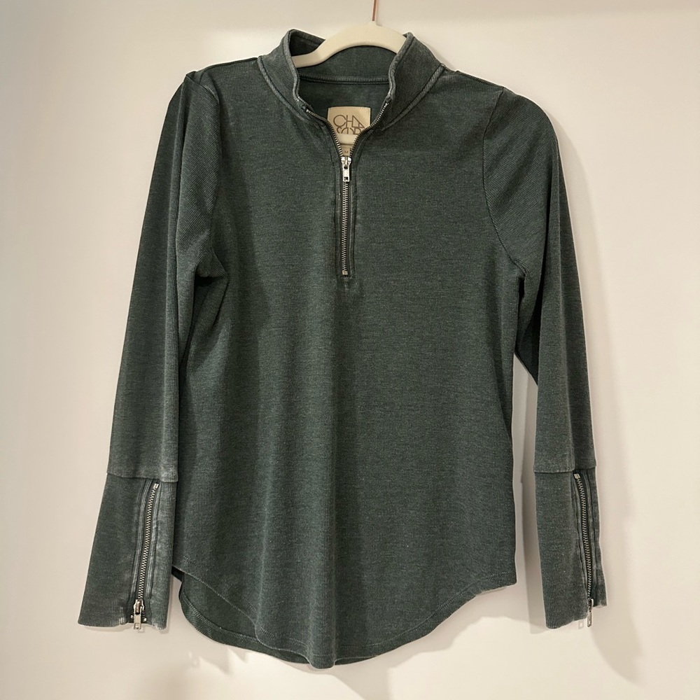 Chaser Green Quarter Zip